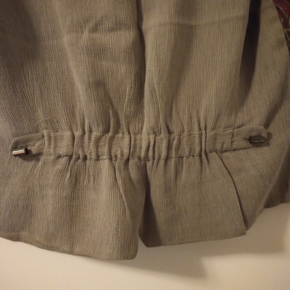 Vintage Canvasbacks Tencil & Linen Palm Trees Vest Size Large - Picture 8 of 14